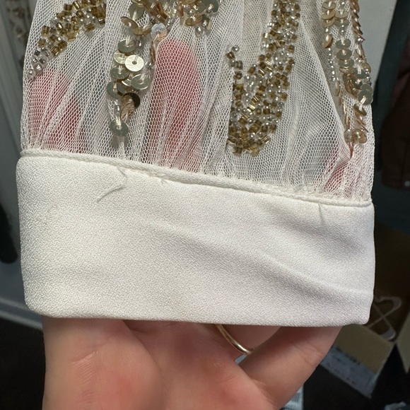 ASOS Virgo lounge long maxi dress with side slit white new with tags size UK12 - Picture 6 of 12